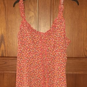 Shein Curve Women 3XL Red Floral Sundress